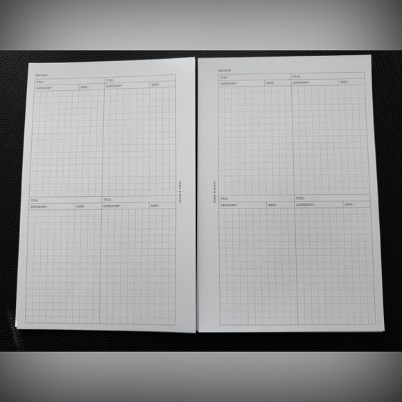 Cloth & Paper Archive Planner Insert - Picture 3 of 5